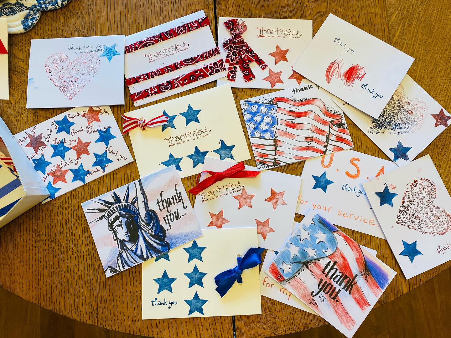 Handmade cards for our veterans 