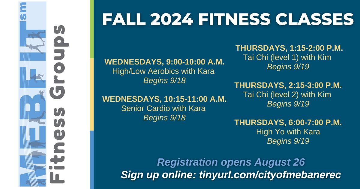  Look for our MebFit class schedule 